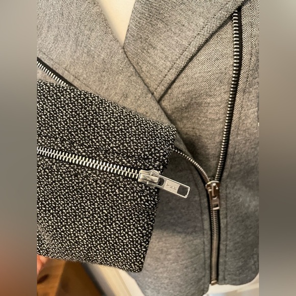 Theory Akashi K Moto Wool, Cotton and Cashmere Moto Jacket Large - Picture 9 of 15